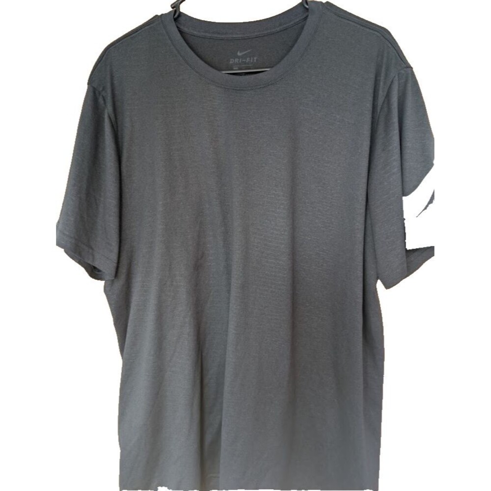 Nike Dri-FIT T-Shirt Men’s XL Gray Short Sleeve Crew Neck Moisture-Wicking Tee